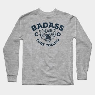 Badass Mountain Lion Fort Collins Long Sleeve T-Shirt